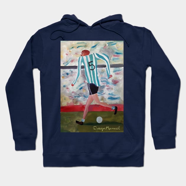 player from argentina Hoodie by diegomanuel